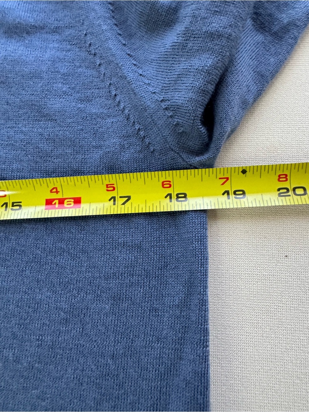 REISS 100% Extra Fine Merino Wool Hoodie Blue Lightweight Knit Sweater Size S - Picture 5 of 13
